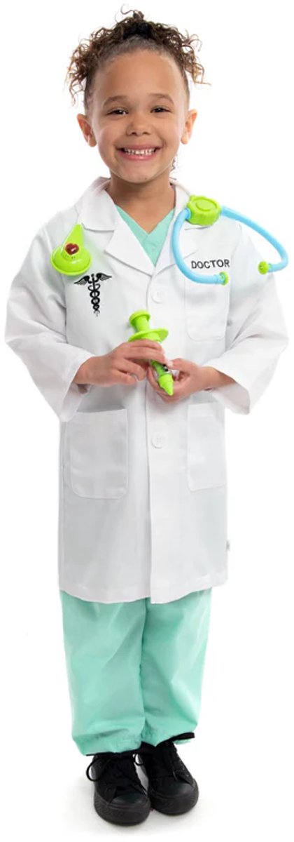 Pequeñas aventuras - conjunto de disfraz de médico - talla 98-104