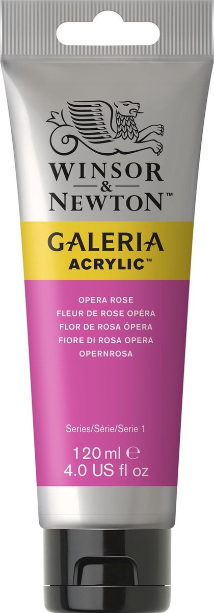 Winsor newton galeria acrilico 120ml rosa opera