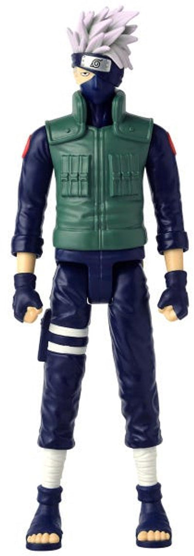 Bandai - eroi anime - naruto shippuden - kakashi hatake mega eroi eroi figura 30 cm - grande action figure kakashi - figura manga - licenza ufficiale - giocattoli per bambini 4+ - 38153