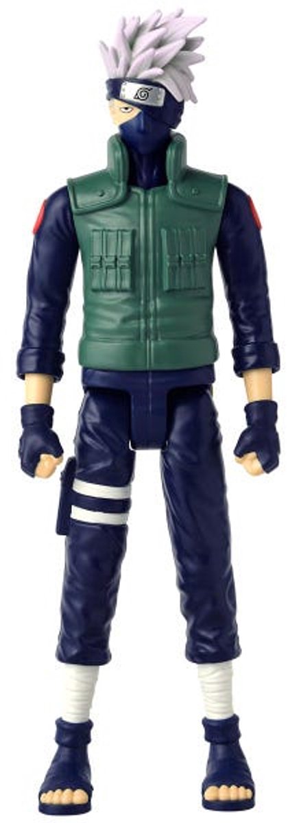 Bandai - anime heroes - naruto shippuden - kakashi hatake mega anime heroes figura 30 cm - figura de acción kakashi grande - figura manga - licencia oficial - juguetes para niños 4+ - 38153