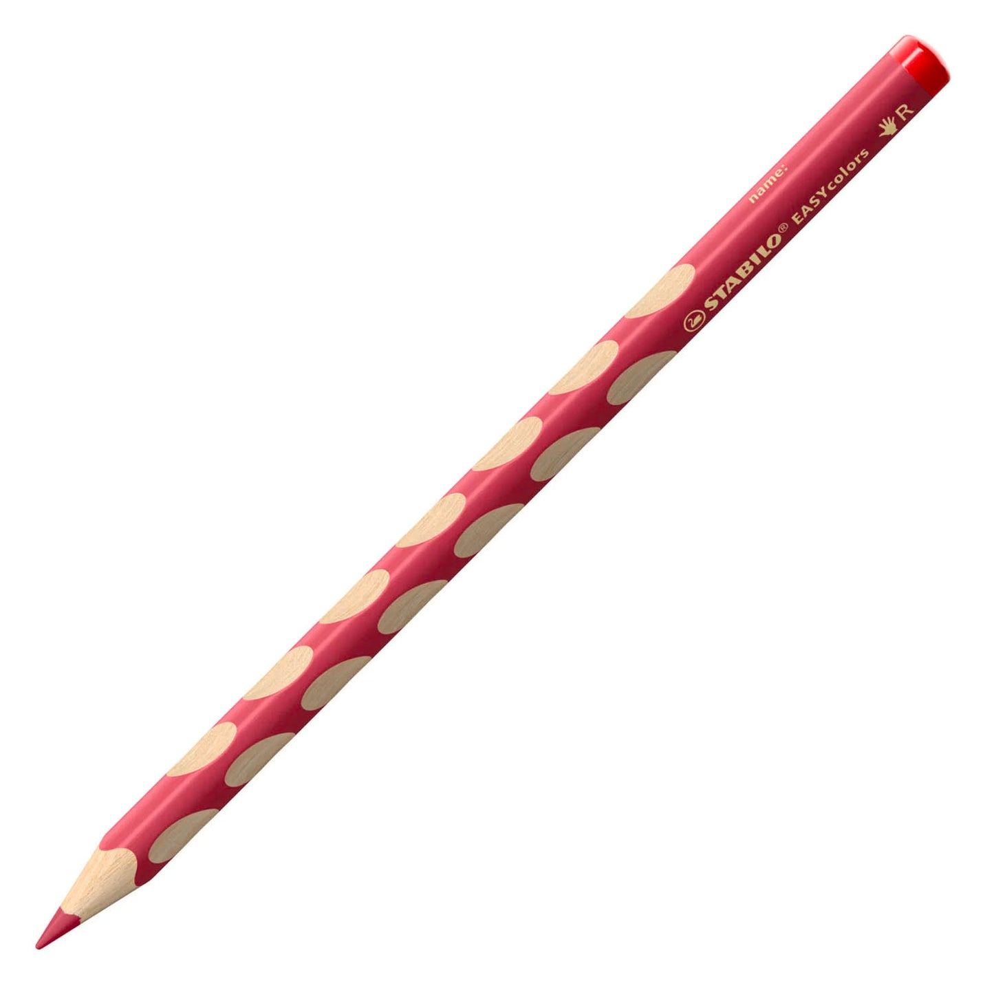 Matita colorata per destrimani Stabilo easycolors - rosso carminio intenso
