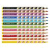 Stabilito EasyColors matite colorate a sinistra 12 pezzi. + affiliatore a matita