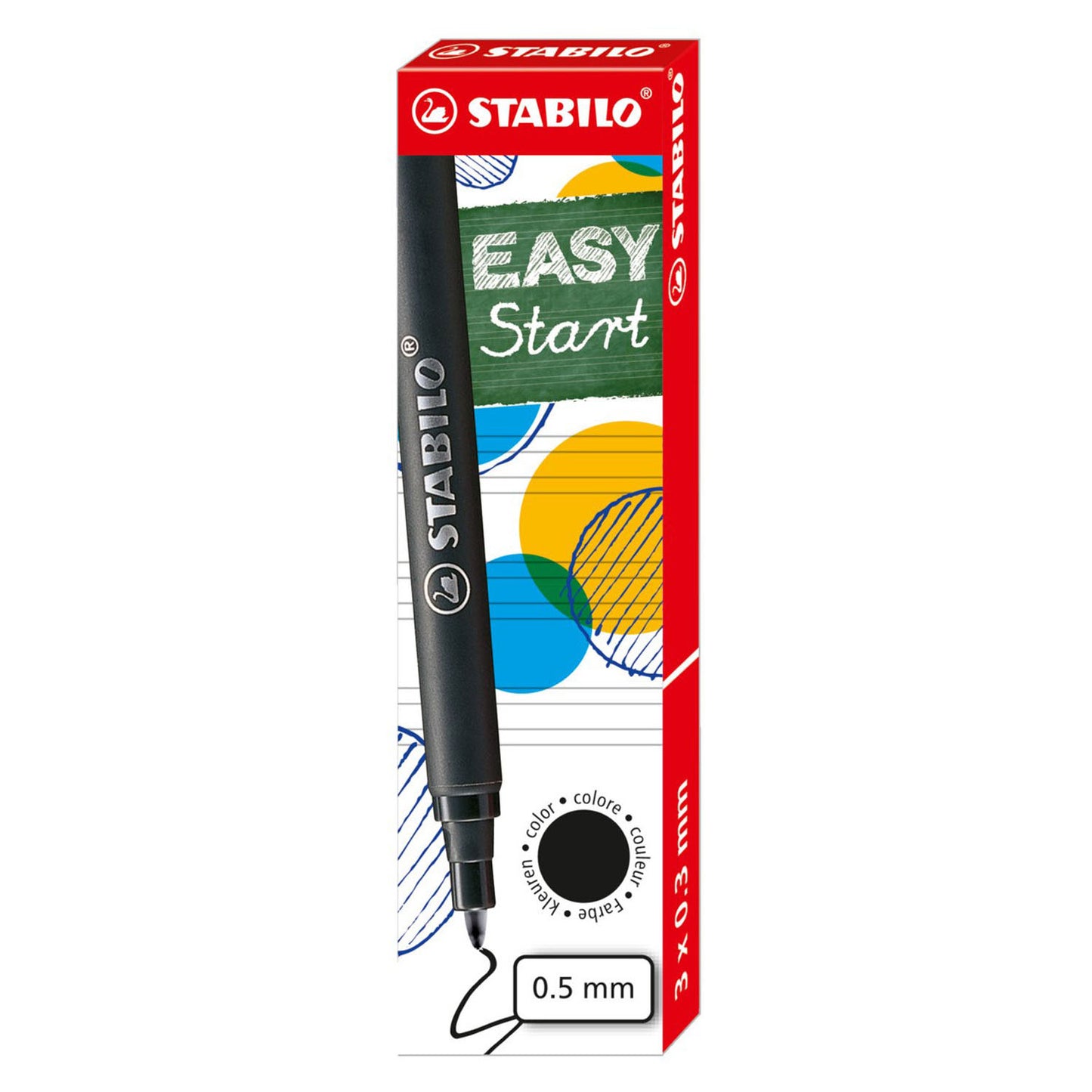 Stabilo Easyoriginal 3 Navullingen Medium - Negro