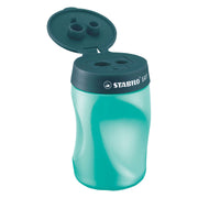 Stabilo easysharpener - 3 in 1 puntenslijper - links - petrol - afbeelding 1