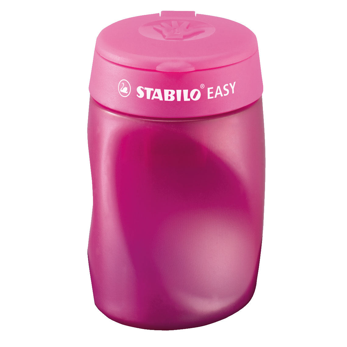 Stabilito easysharpener 3 in 1 matita più nitida sul rosa sinistro