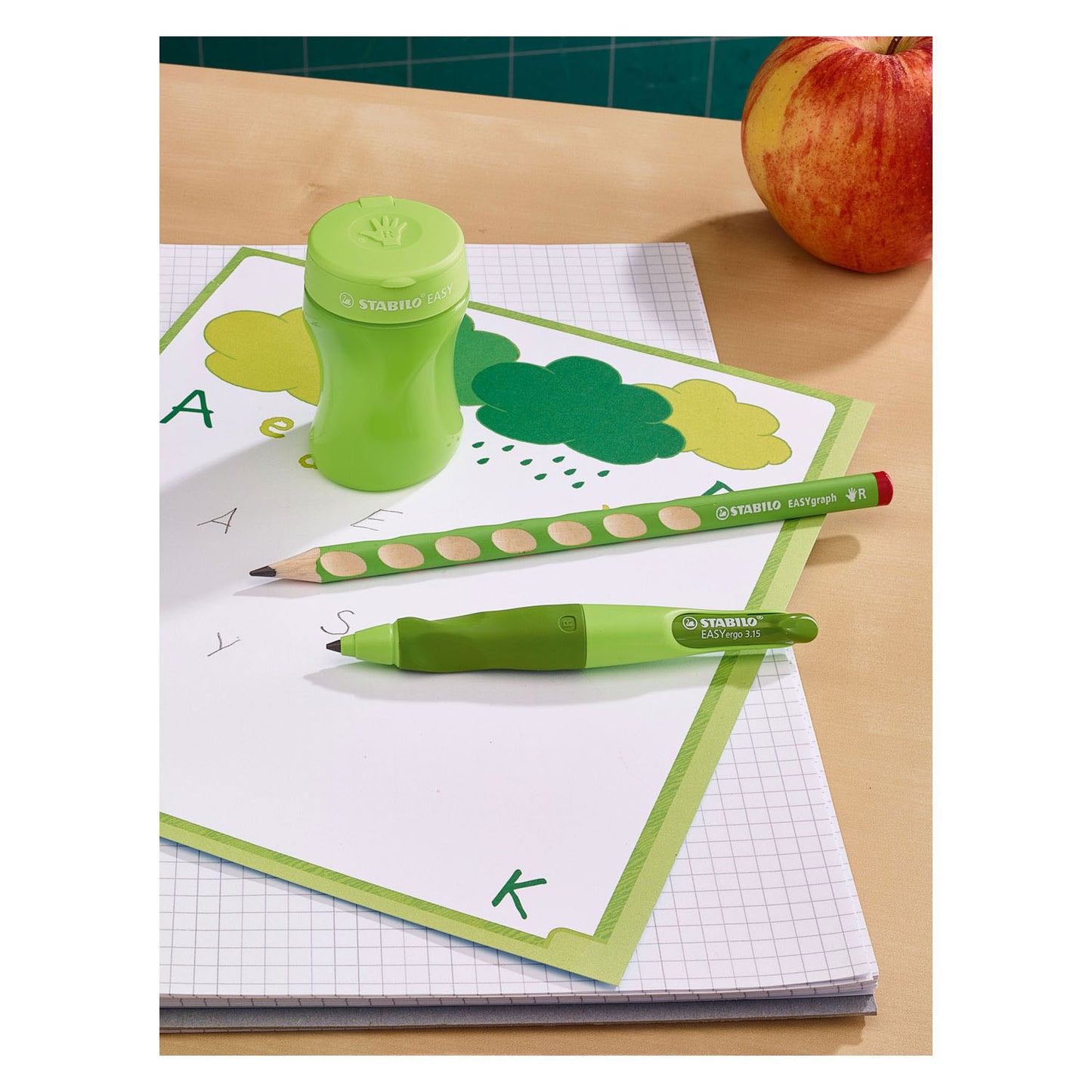 Stabilito Easy 3-in-1 Right Pencil Grender Green