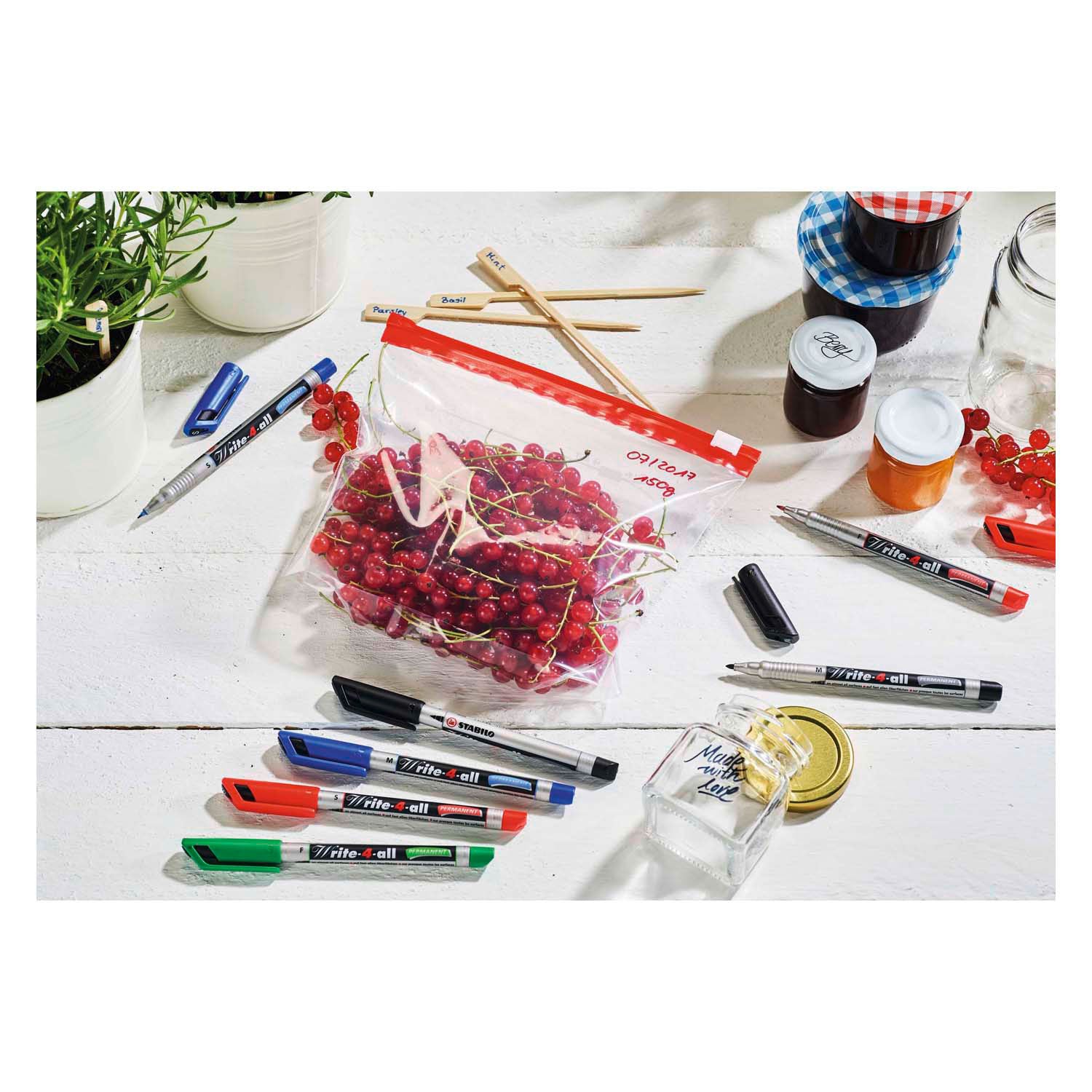 Stabilo Write-4-All Permanent Marker Medium Black