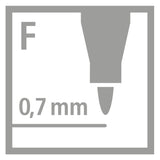 Stabilo ohpen universal - non permanent marker - zwart - afbeelding 5