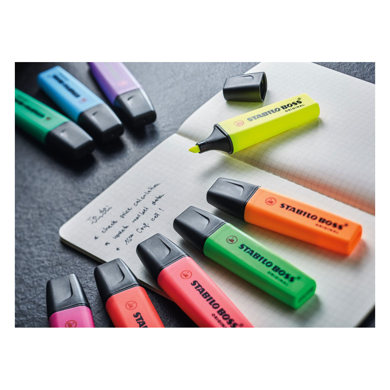 Stabilo boss original - markeerstift - set met 6 stuks