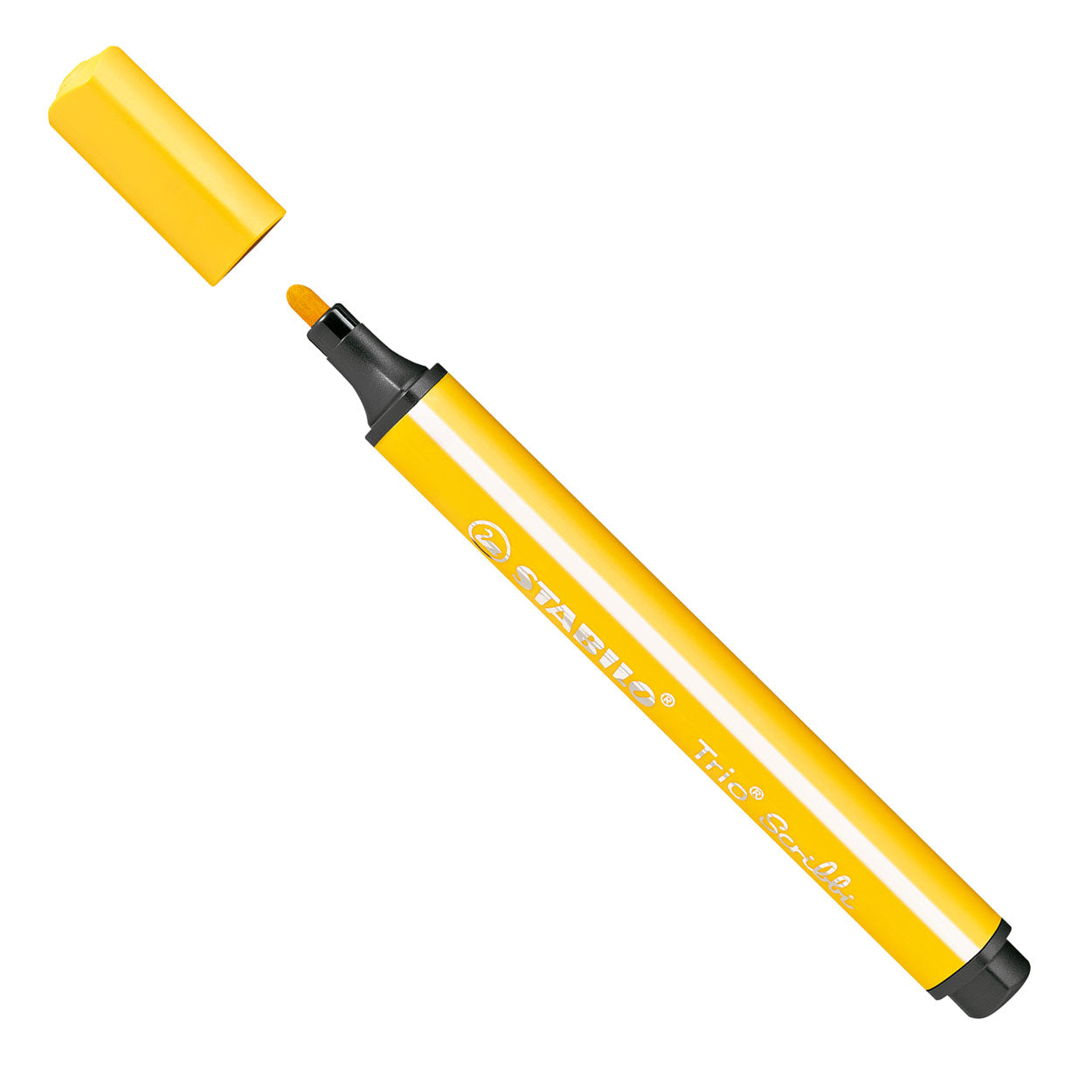 Stabilo trio scribbi felt -tip pen with soaking point yellow