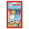 Stabilo Trio Scribbi FIENTE -TIP PEN con punto de remojo Set 8 piezas