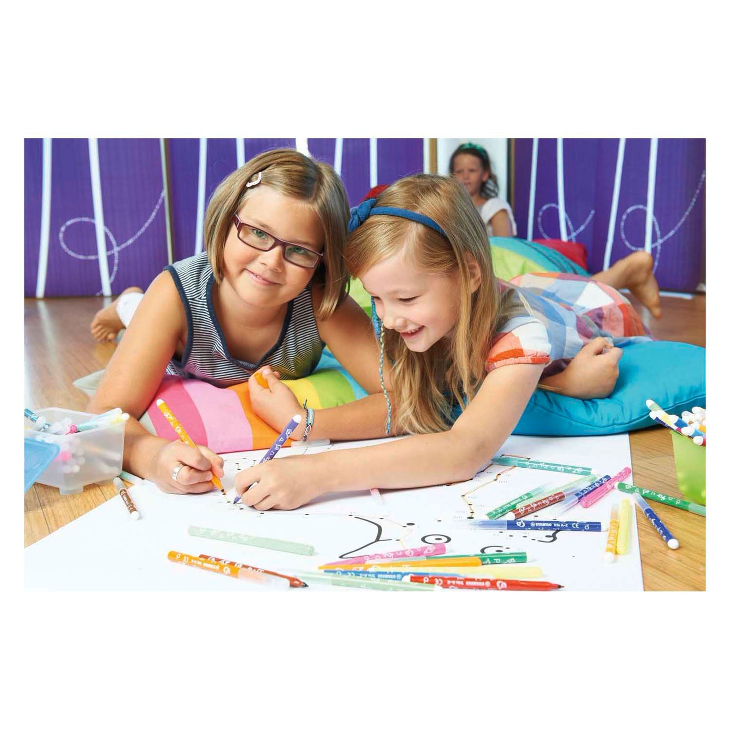 Stabilo trio a-z - viltstift - set met 24 stuks