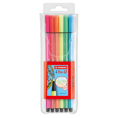 Stabolo Pen 68 - 6 Colori fluorescenti