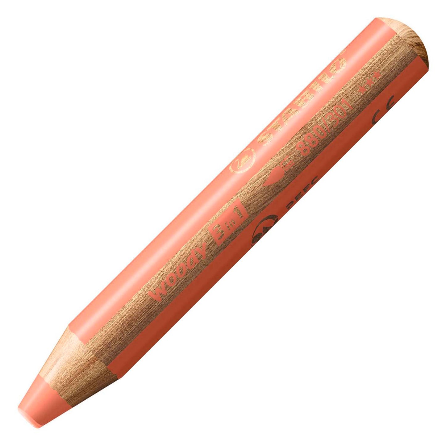 Stabilo woody 3 in 1 - multitalent potlood - pastelrood