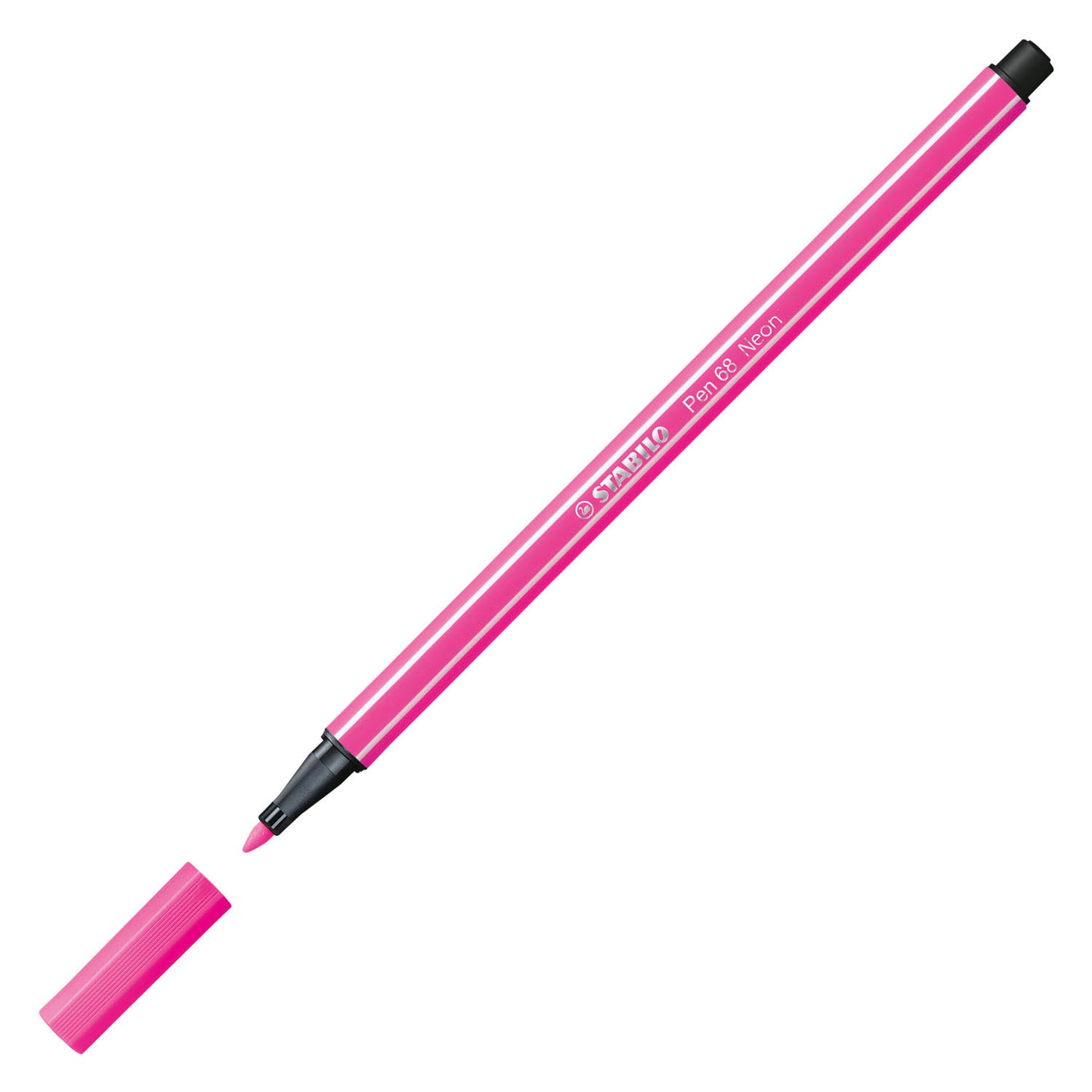 Stabilo pen 68 viltstift fluoriserend roze (68 056)