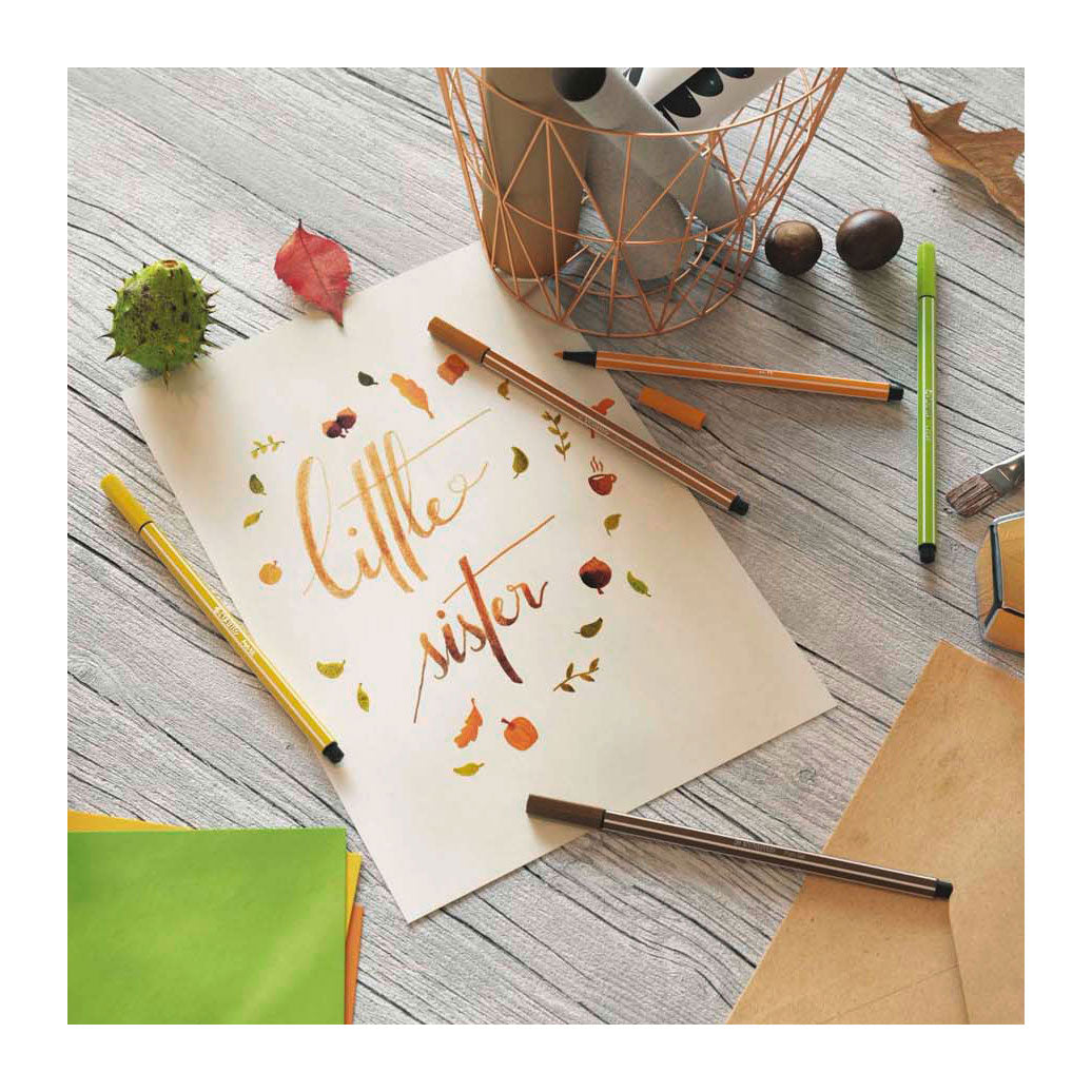 Stabolo Pen 68 Felt -Tip Vermilion Pastel (68 30)