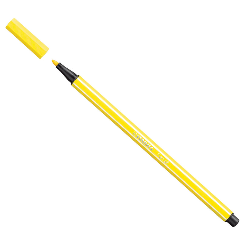 Stabilo pen 68 - viltstift - citroen geel (68 24)