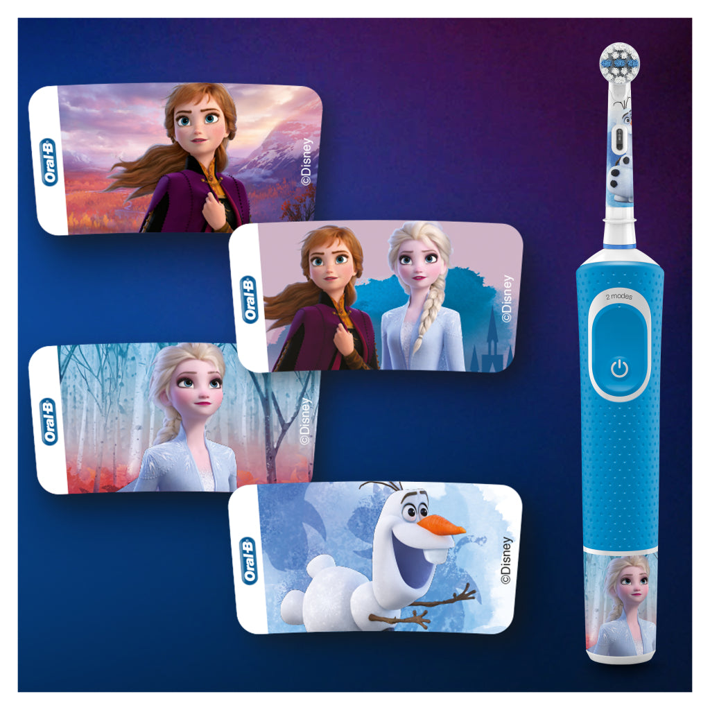 Oral-b oral-b niños congelados 2 dientes eléctricos de dientes azul blanco