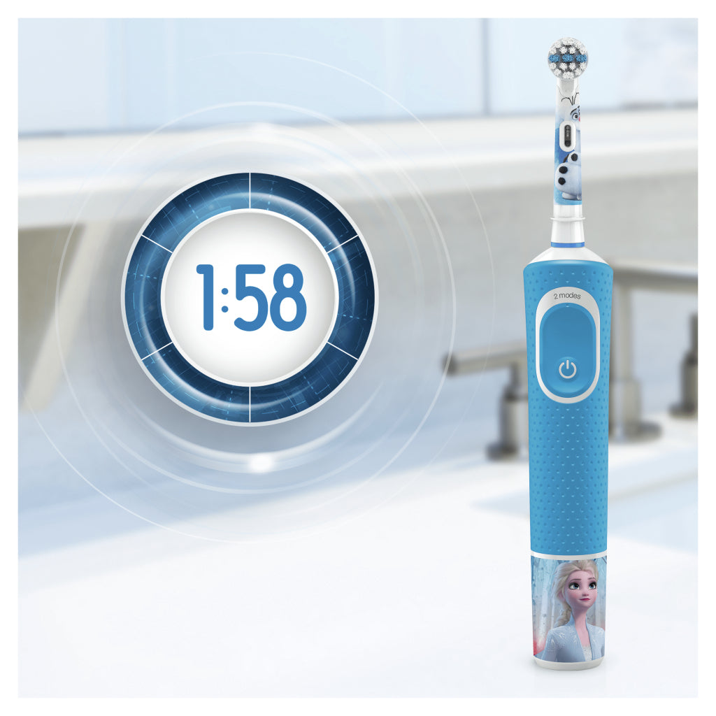 Oral-b oral-b niños congelados 2 dientes eléctricos de dientes azul blanco