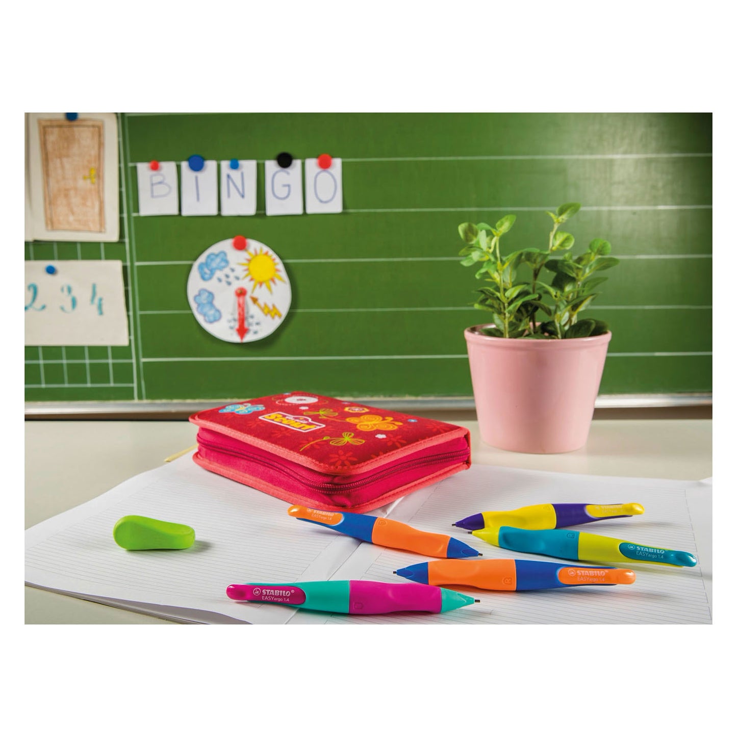 Stabilo Easyergo 1.4 Derecha - NEON GEEL