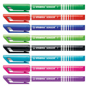 Stabilo Sensor Fineliners 0.3 mm, 8st. - afbeelding 1
