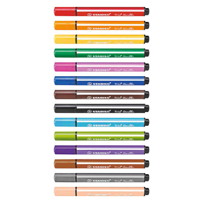 Stabilo Trio Scribbi FIENT -TIP PENS, 14ST.
