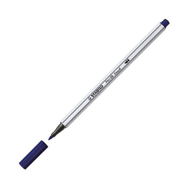 Stabilo pen 68 brush - viltstift - pruissisch blauw (22)