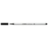 Stabilo pen 68 brush - viltstift - zwart (46) - afbeelding 1