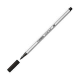 Stabilo pen 68 brush - viltstift - zwart (46) - afbeelding 3