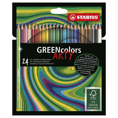 STABILE GREENCOLORS Pencille colorate Arty, 24 °.