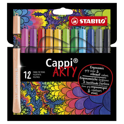 Stabilo Cappi fieltro -TipStifts Arty 12 piezas