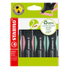 Stabilo GREEN BOSS Pastel Markeerstift Set Met 4 Stuks