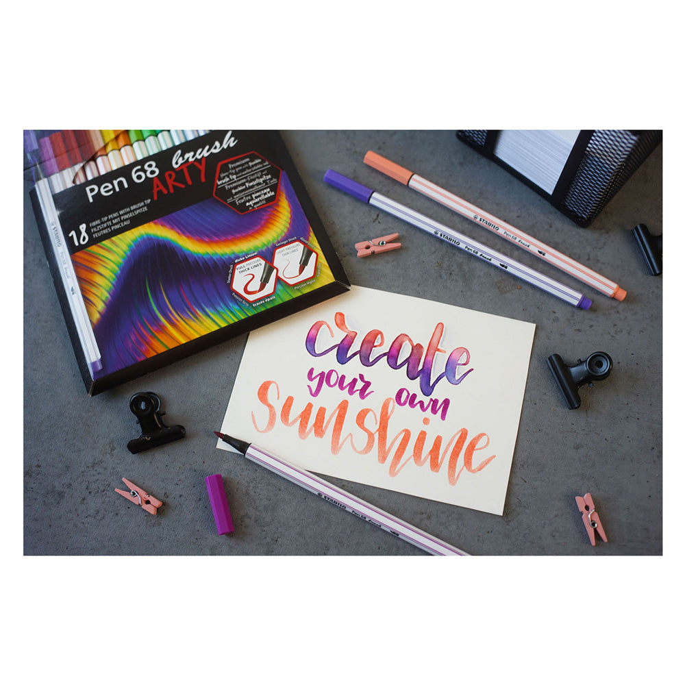 STABILO PEN 68 PROBLES ARTY -TIP PENS 18ST.