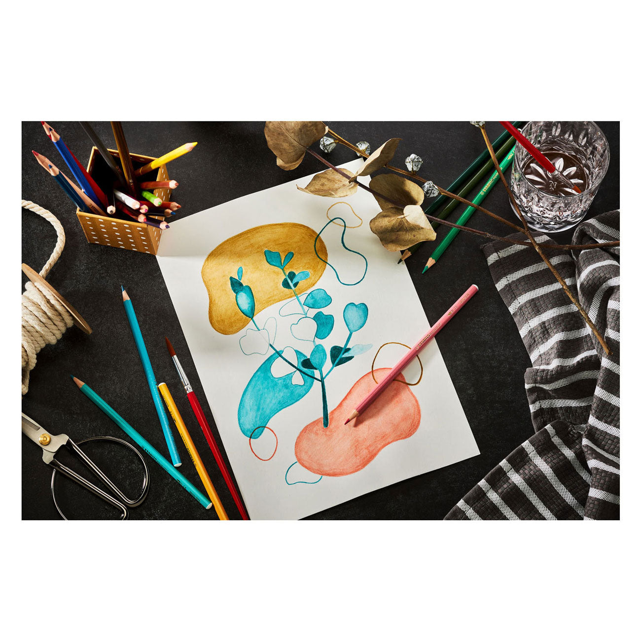Stabilo aquacolor - aquarel kleurpotlood - arty - set 36 st.