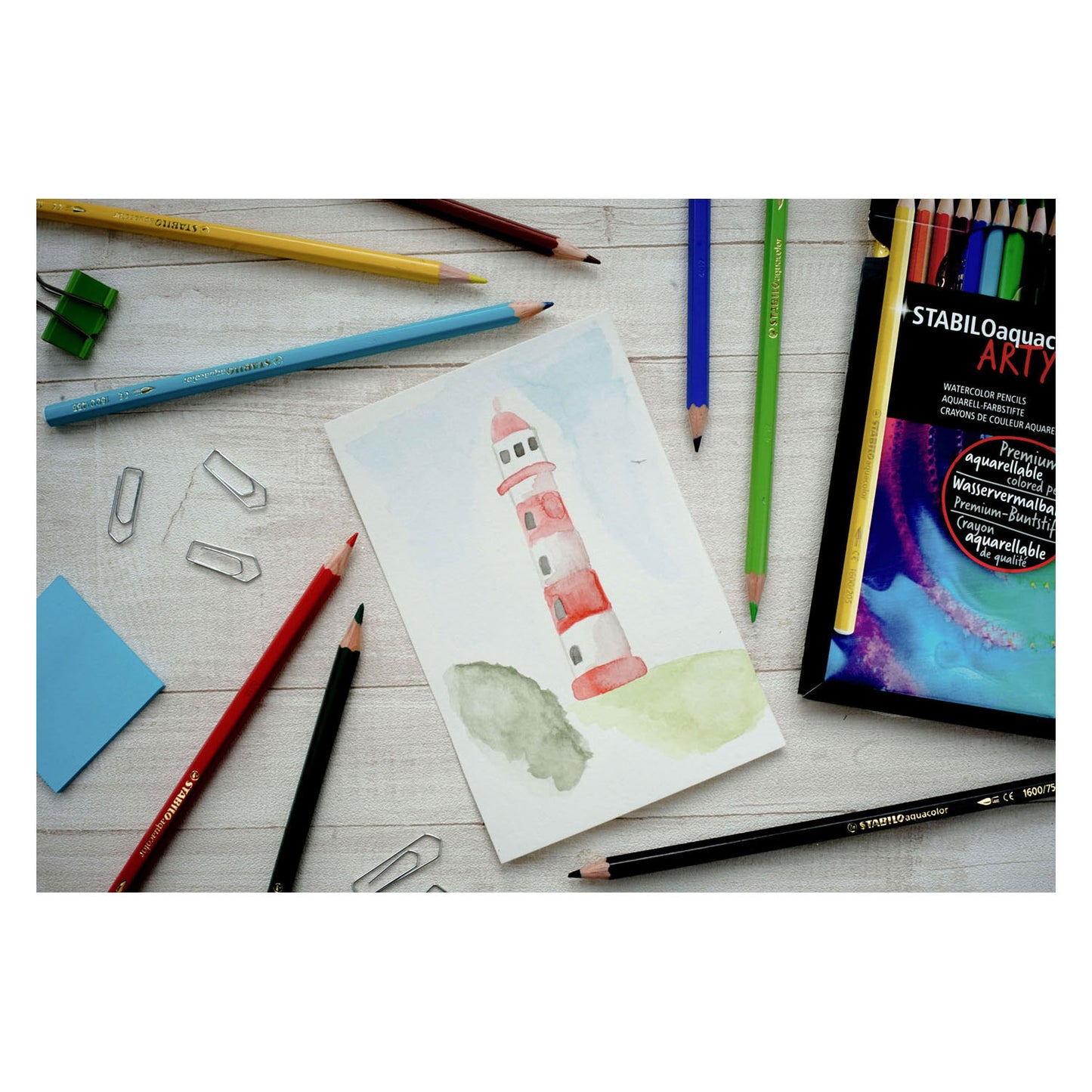 Stabilo aquacolor - aquarel kleurpotlood - arty - set 36 st.