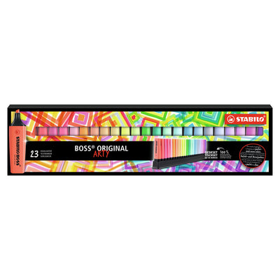 Stabilo boss original - markeerstift - arty - 23 stuks deskset