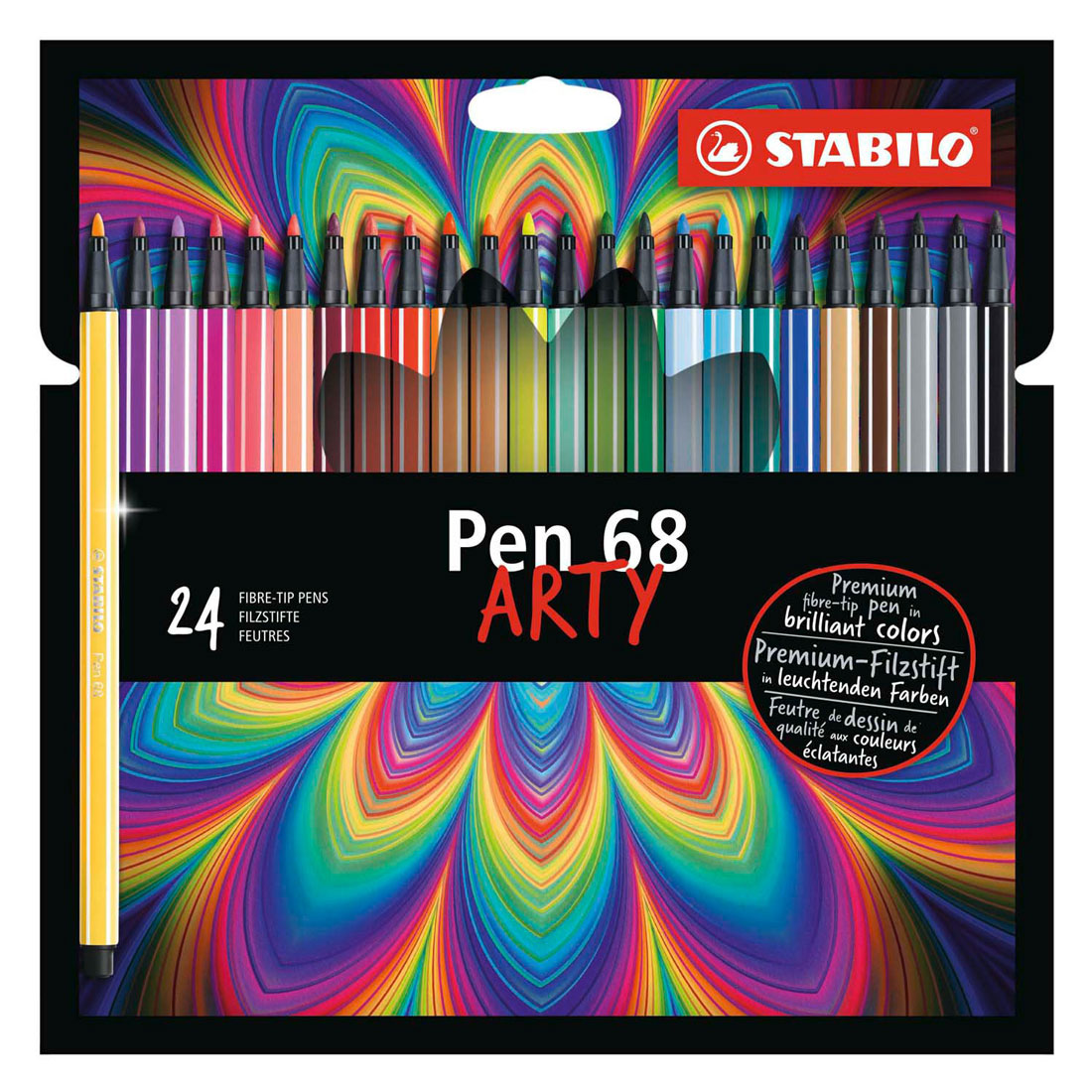 Stabolo Pen 68 Penne in feltro artistico 24 pezzi