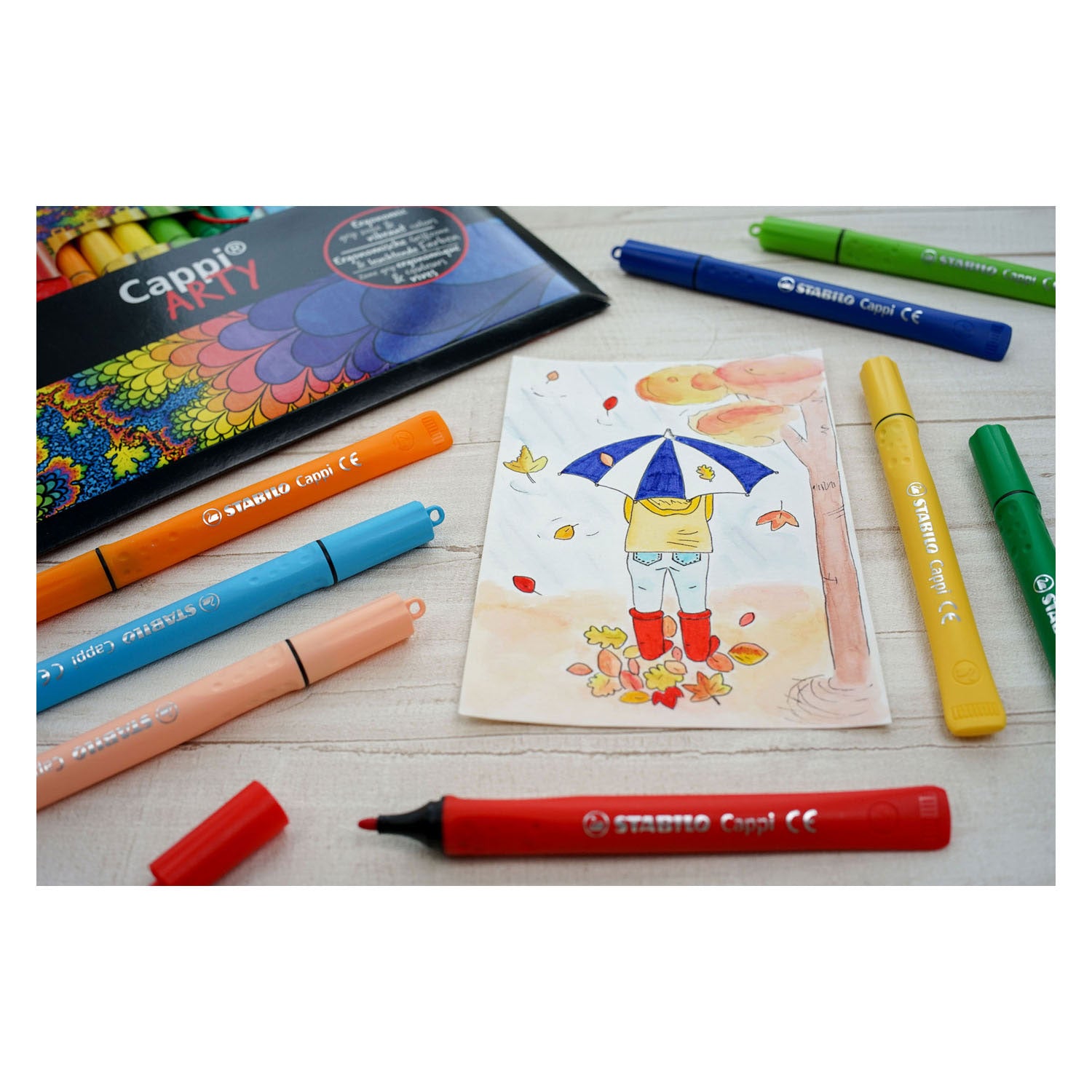 STABILO CAPPI ARTY FIENTE -TIP PENS 18ST.