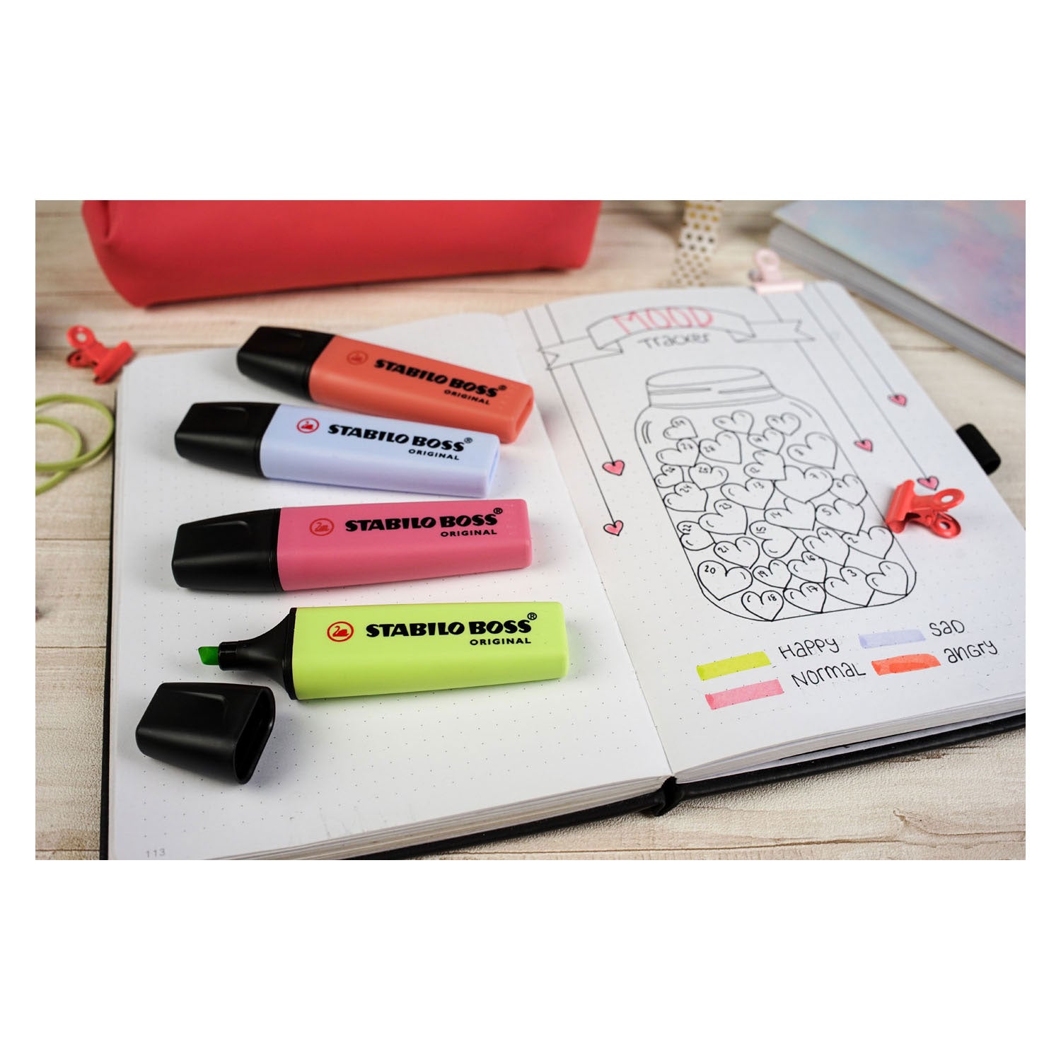 Marcadores pastel originales de Stabilo Boss, 4st.