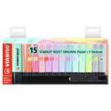 Stabilo boss orginial markeerstiften - pastel - 15 stuks - 14 kleuren - afbeelding 1