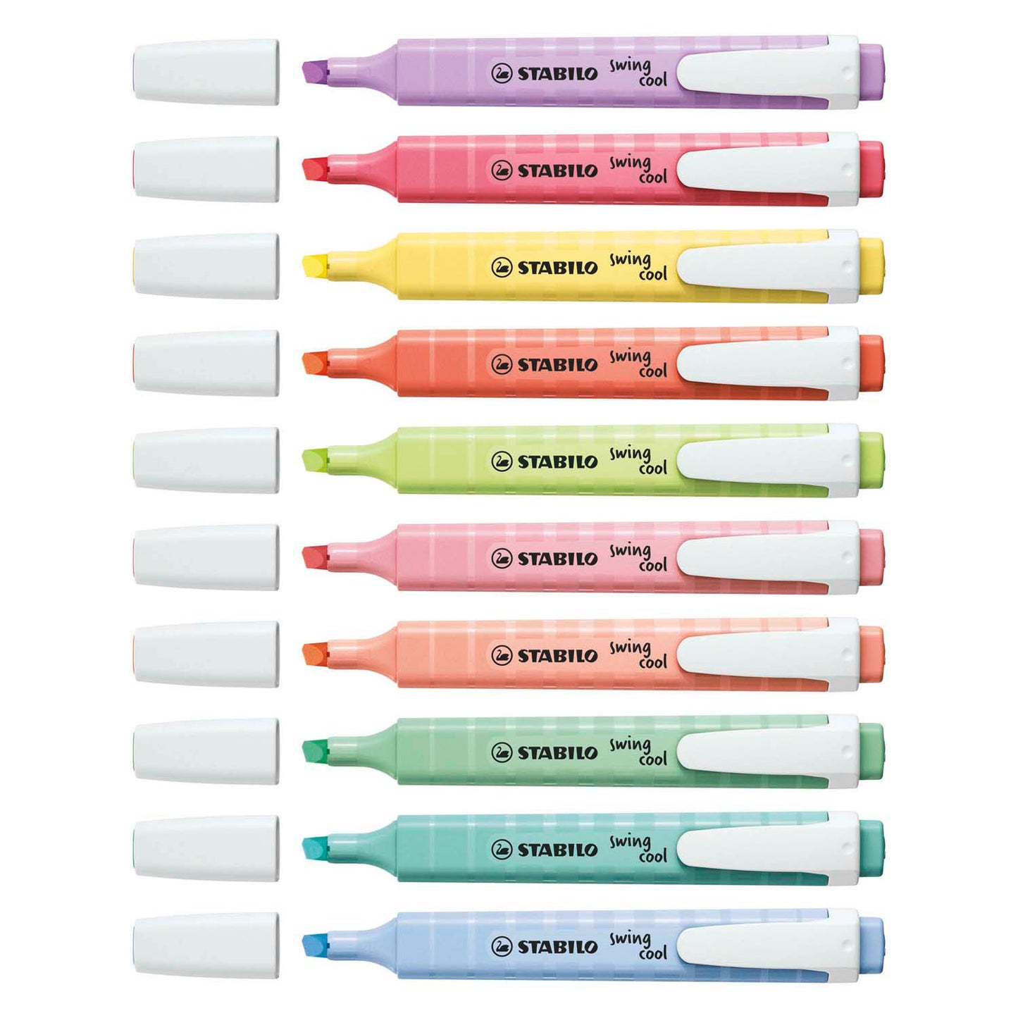 Stabilo swing cool pastel - markeerstift - set met 8 stuks