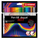 Stabolo Pen 68 Pennello ARTY Felf -Tip Penne 24 pezzi - afbeelding 1