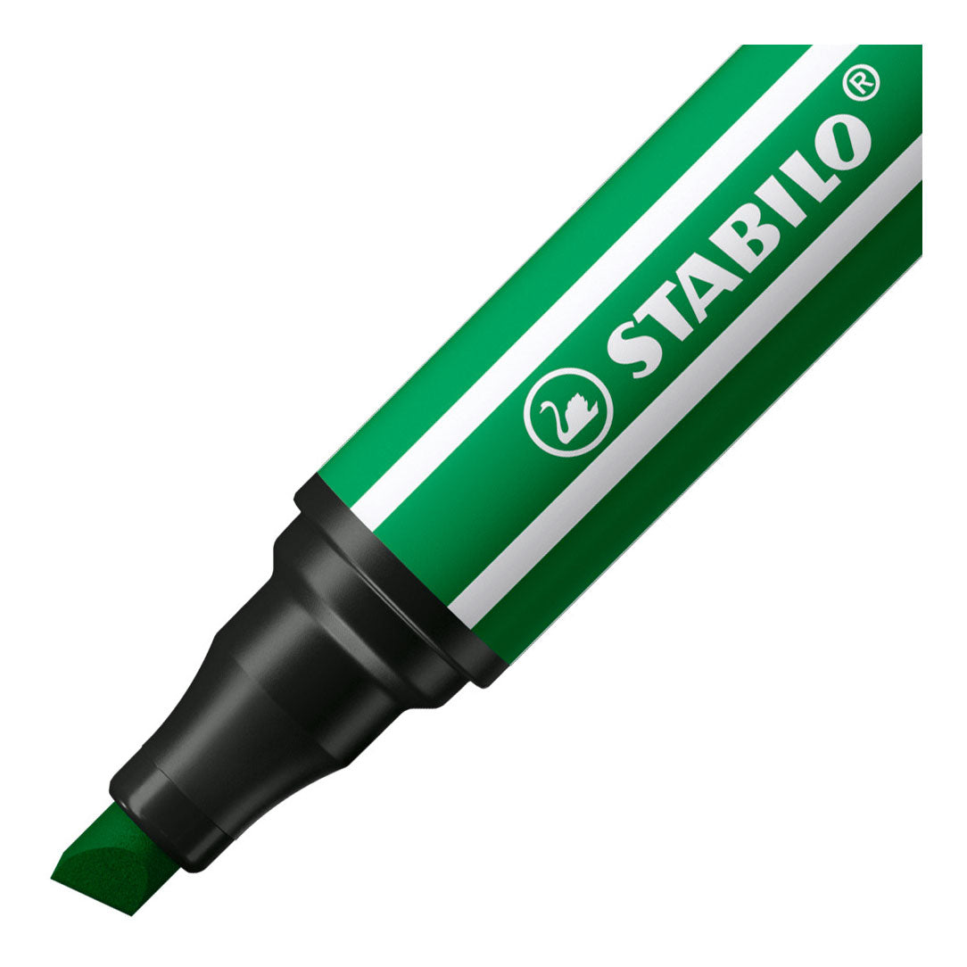 Pen stabilo 68 Pen de fieltro máximo -tip con punto de cincel grueso Smaragdgroen