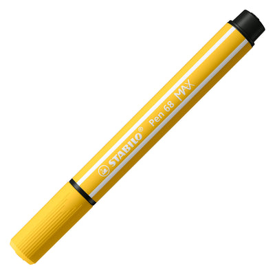 Pen stabilo 68 Max FIENTO -TIP PEN con un punto de cincel grueso amarillo
