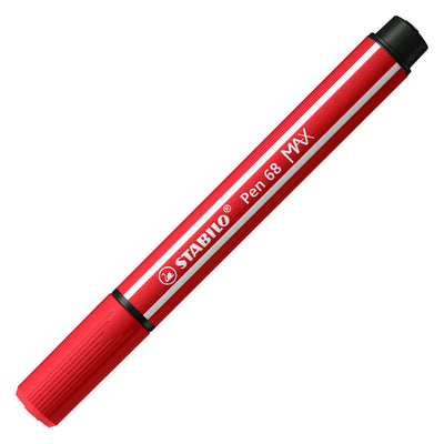 Pen stabilo 68 Max FI SENTIS -TIP con punto de cincel grueso carmín rojo