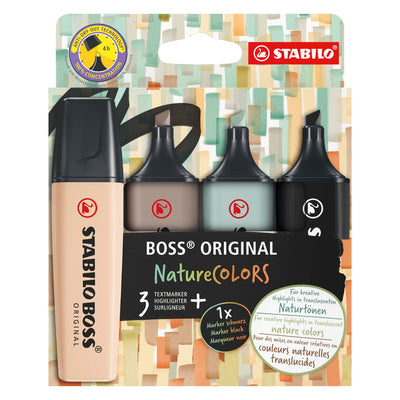 Stabilo Boss Naturecolors Penny Markers, 4st.