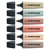 Stabilo boss original - markeerstift - set 6 stuks - naturecolors
