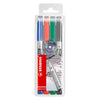 Pennarello indelebile Stabilo write-4-all superfine (0,4 mm) - 4 pz.