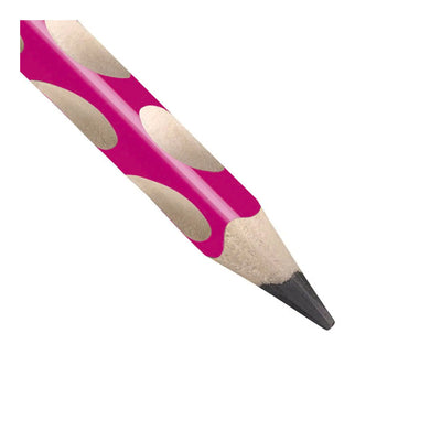 Lápiz de grafito para zurdos Stabilo easygraph hb - rosa