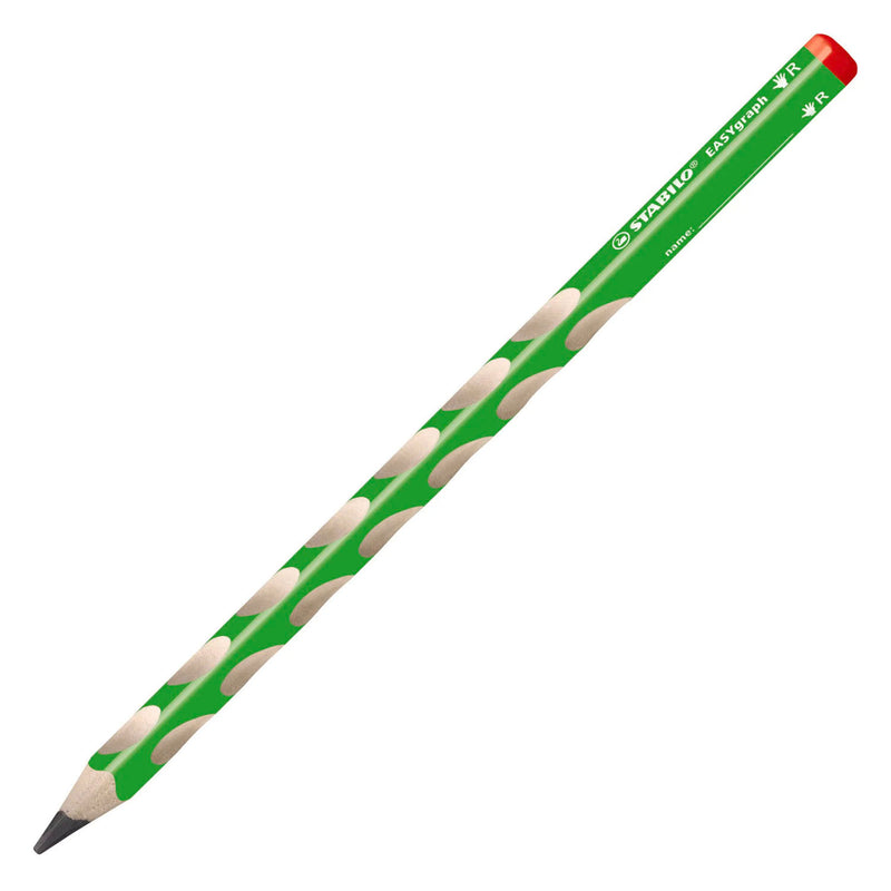 Lápiz de grafito para diestros Stabilo easygraph hb - verde claro